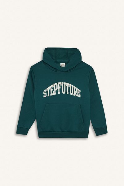 DeFacto Boy's Hooded Printed Pocket Sweatshirt D3033A824Wn