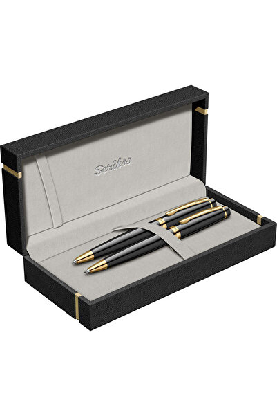 Scrikss WizDesign 38 TÜKENMEZKALEM + VERSATİL SET SİYAH ALTIN (ÖMÜR BOYU GARA...
