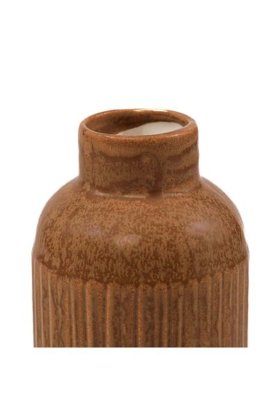 Ella Home Italia Vaza Dots, Ceramica, Maro, 16cm