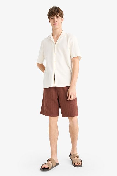 DeFacto Regular Fit Jacquard Bermuda Shorts E0807Ax25Sm