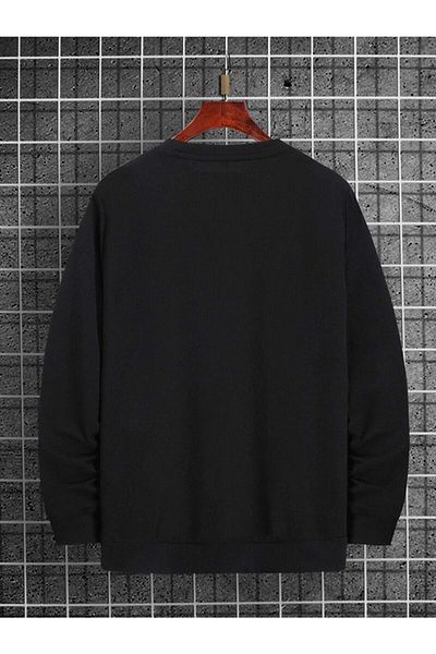 VBSVİBES Ανδρικό φούτερ με γιακά Chicago με στάμπα oversize