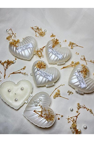 PERFECT HOBBY Kalp Istiridye Mum; Düğün, Nişan, Nikah, Söz, Kına, Sünnet, Mev...