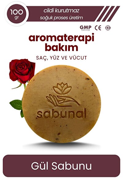 sabunal Gül Sabunu - Aromaterapi Cilt Bakımı 100 gr