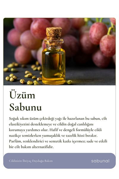 sabunal Grape Soap 2 Pieces - Skin Elasticity Soap