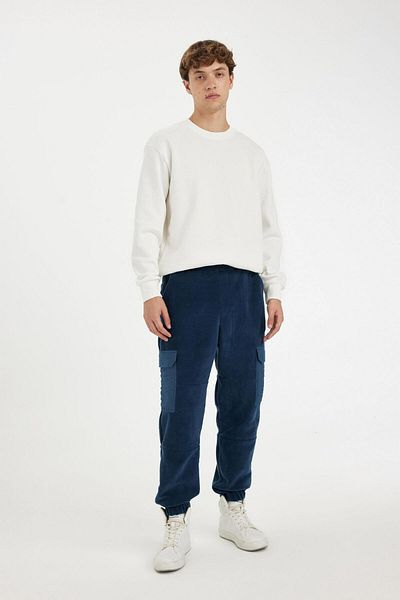 DeFacto Φούτερ Regular Fit Fleece με ελαστική μέση και τσέπη Cargo A7040AX24AU
