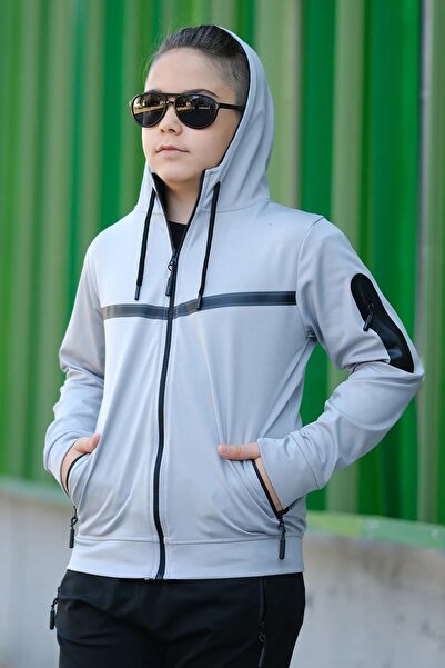 Pina Kids Unisex Diving Fabric Hooded Tracksuit Set Esf-600