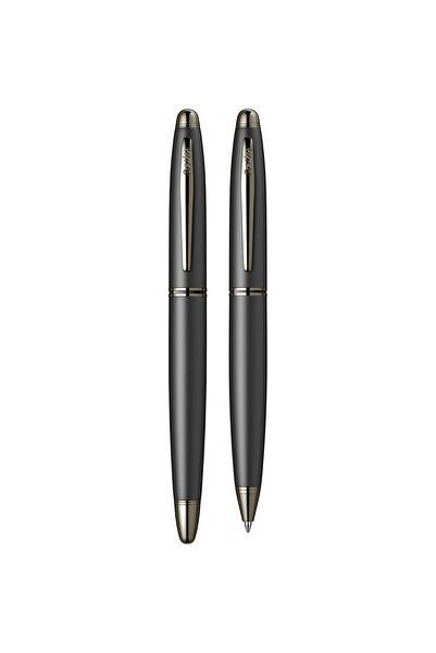 Scrikss WizDesign 88 DOLMAKALEM + TÜKENMEZKALEM SET MAT SİYAH (ÖMÜR BOYU GARANTİLİ-LÜKS KUTULU-KİŞİYE ÖZEL)