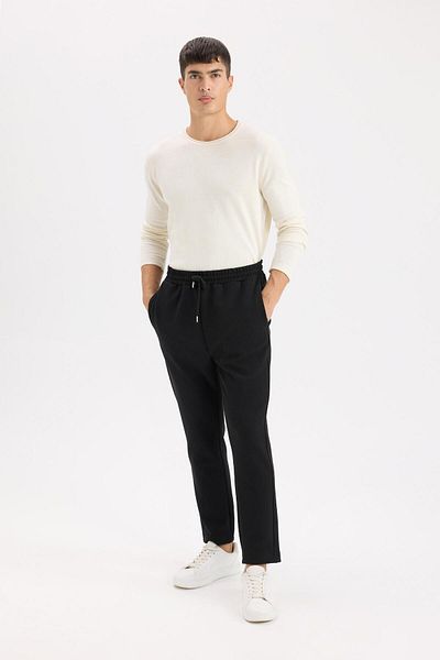 DeFacto Jogginghose Twill Slim Fit Slim Fit Taille Schnürung Gerade Bein mit Taschen D9708AX24AU