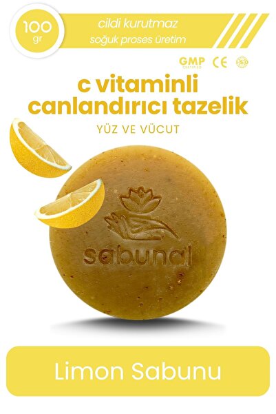 sabunal Limon Sabunu - C Vitaminli Sebum Dengeleyici Cilt Sabunu 100 gr
