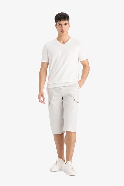 DeFacto 100% Cotton Regular Fit Capri E5363Ax25Sm