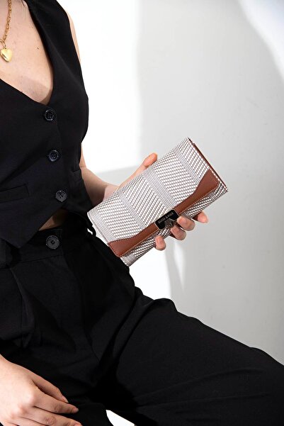 Silver Polo Silver & Polo Beige - Tan Sp979 Portofel și suport pentru carduri...