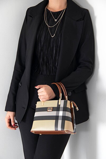 Silver Polo Geantă de mână pentru femei Bej - Taba SP987