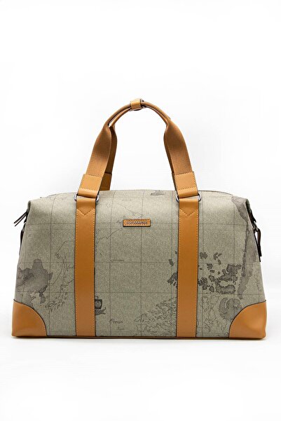 Silver Polo Haki - Camel SP873 Kadın Seyahat Çantası