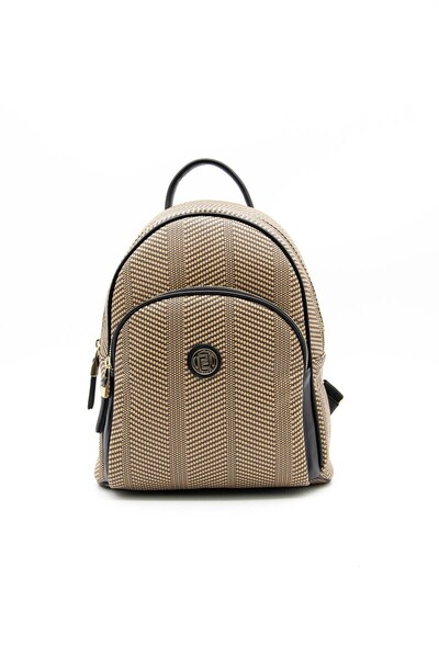 Silver Polo حقيبة ظهر نسائية سوداء طراز SP1062 من نوت