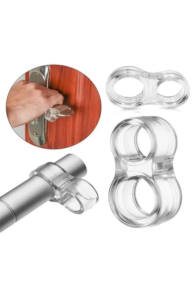 Carat Home Tayem 10 Pieces Plastic Door Handle Stopper Door Handle Buffer