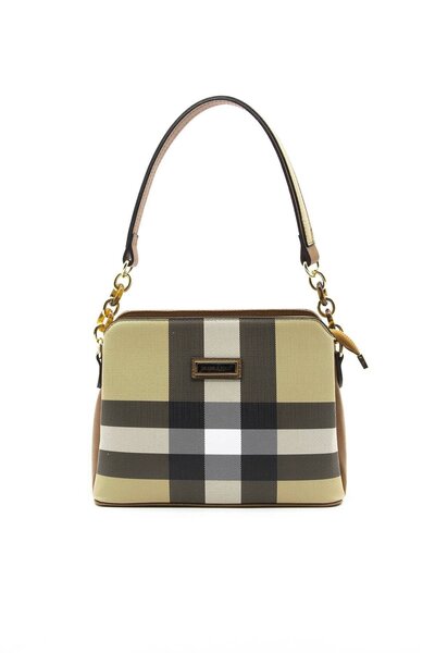 Silver Polo Bej - Taba SP937 Kadın Omuz Çantası