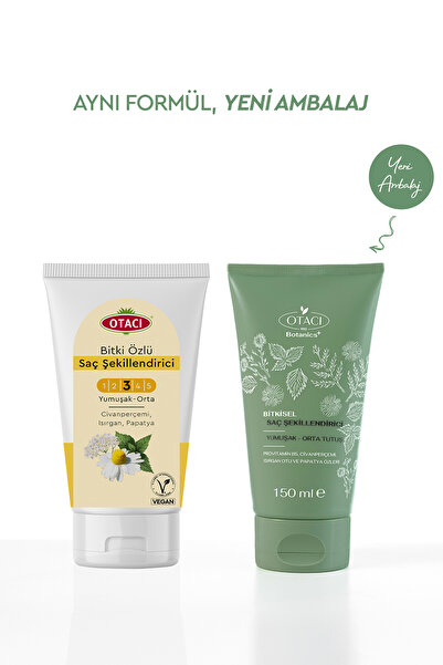 Otacı Bitkisel Saç Şekillendirici Yumuşak & Orta Tutuş İkili Paket