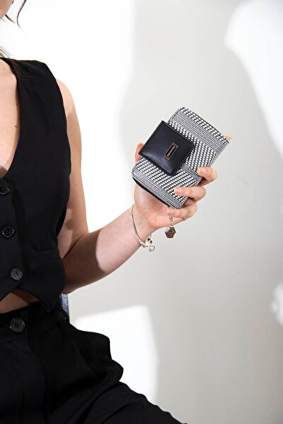 Silver Polo Silver & Polo Black White - Portofel și suport pentru carduri pen...