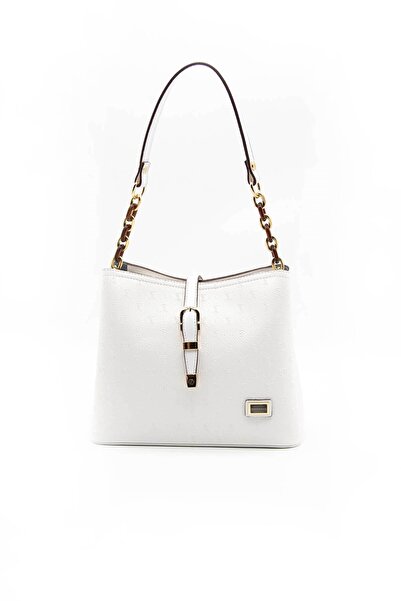 Silver Polo حقيبة كتف نسائية بيضاء - بيضاء طراز SP974