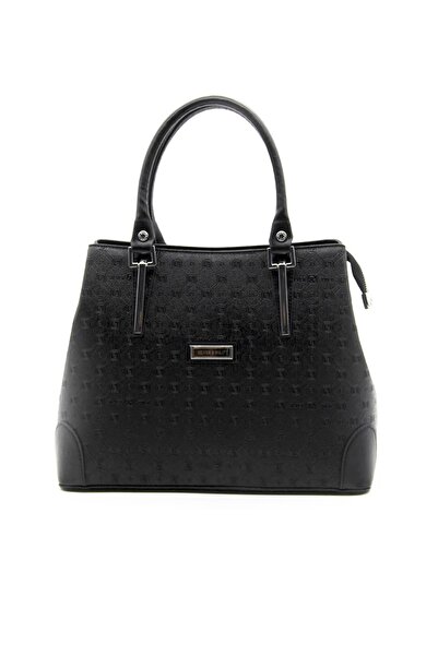 Silver Polo Черно - Черна дамска чанта SP667