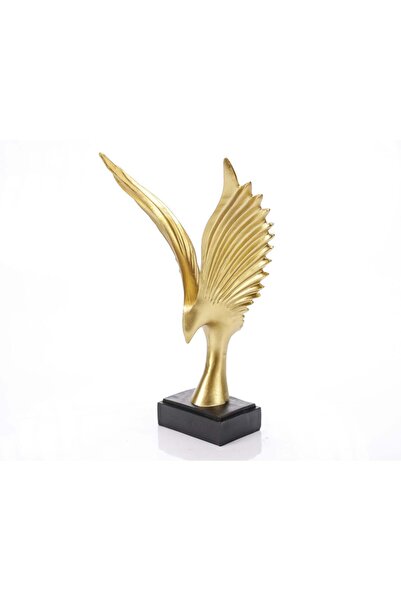 Ella Home Italia Statueta "Bird" Gold din rasina