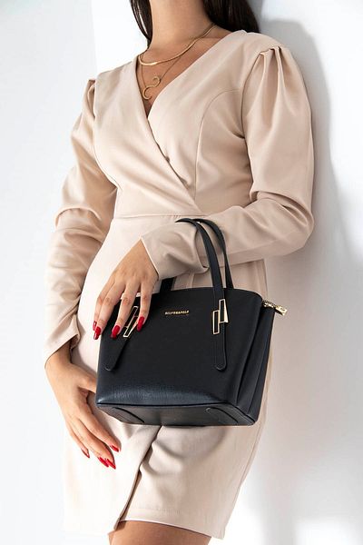 Silver Polo Silver & Polo Black - Black Sp1021 Women's Handbag