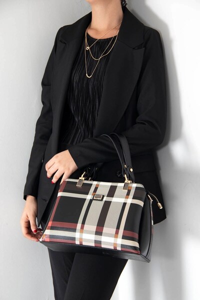 Silver Polo Черно - Черна дамска чанта SP972