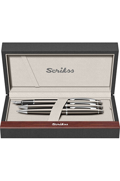 Scrikss WizDesign 35 DOLMAKALEM + TÜKENMEZKALEM + VERSATİL SET TİTANYUM (GARA...