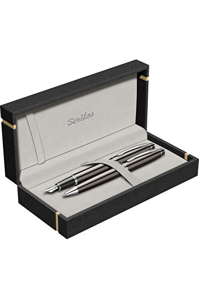 Scrikss WizDesign 35 DOLMAKALEM + TÜKENMEZKALEM SET TİTANYUM (ÖMÜR BOYU GARAN...