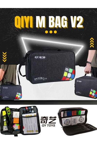 Toyki Toys Qiyi M‑Bag V2 Cube Bag – Cube Storage Organizer Bag Speedcube