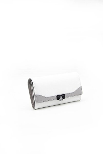 Silver Polo Срібний та білий - A.gri SP979 Жіночий гаманець та картка