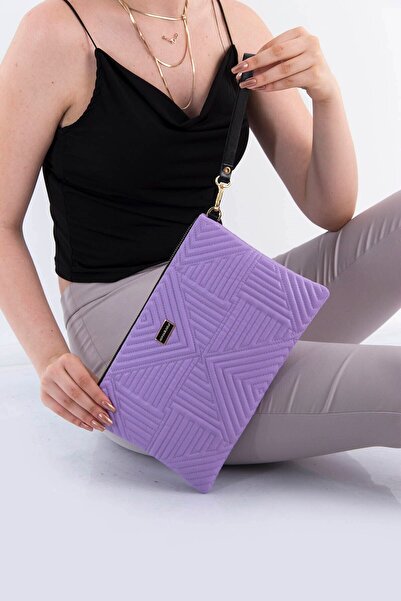 Silver Polo Lila - Lila SP1034 Kadın Portföy & Clutch