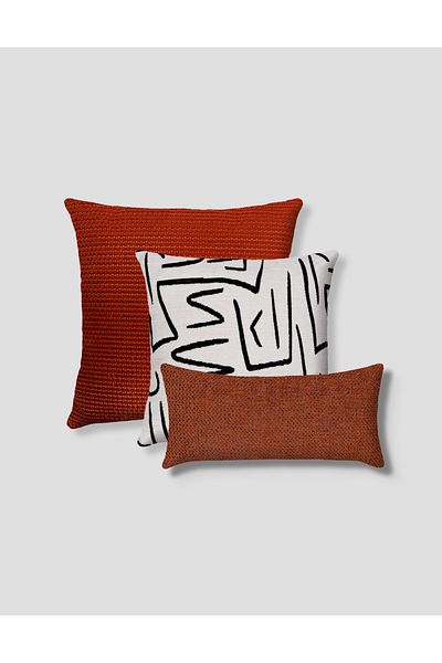 Sezyon "Evon & Zelen & Vira" Decorative 3-Piece Throw Pillow Case Set
