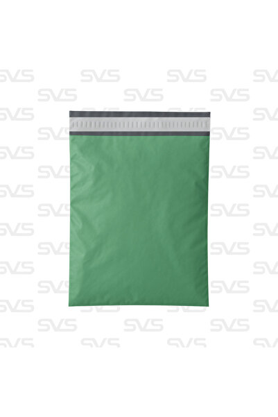 SVS ETİKET PLASTİK Cepsiz Renkli Kargo Poşeti - 25x30 Cm - Yeşil - 100 Adet