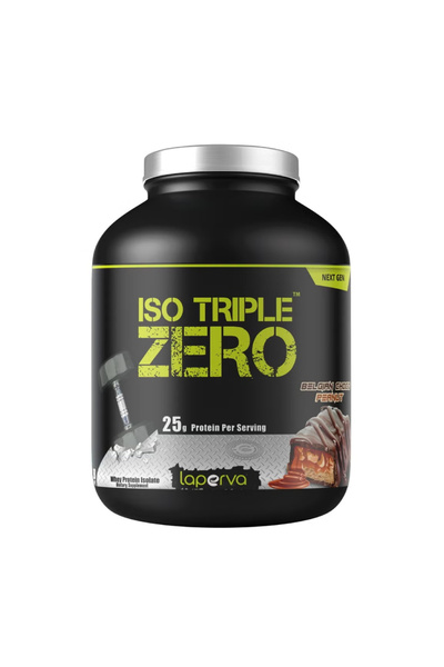 Laperva Iso Triple Zero Next Generation, Belgian Choco Peanut, Isolated Whey Protein - 5 Lb