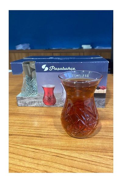 Paşabahçe Timeless Cut Crystal Tea Cup - 6 Pieces 155 Cc 42881 Orjin. It's Boxed