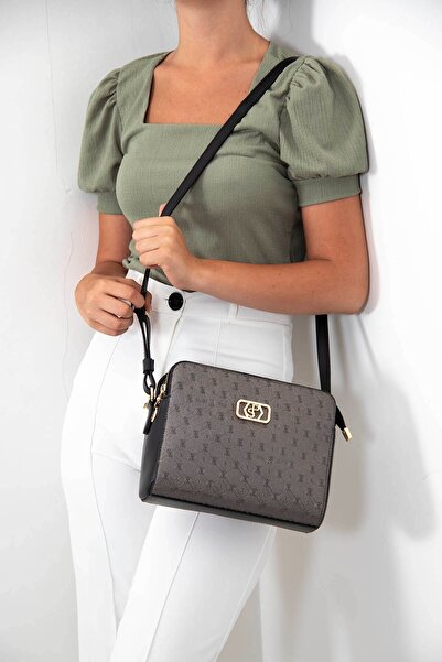 Silver Polo Platin - Siyah SP1076 Kadın Çapraz Çanta