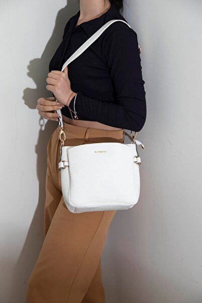 Silver Polo Білий - Біла жіноча сумка через плече SP884