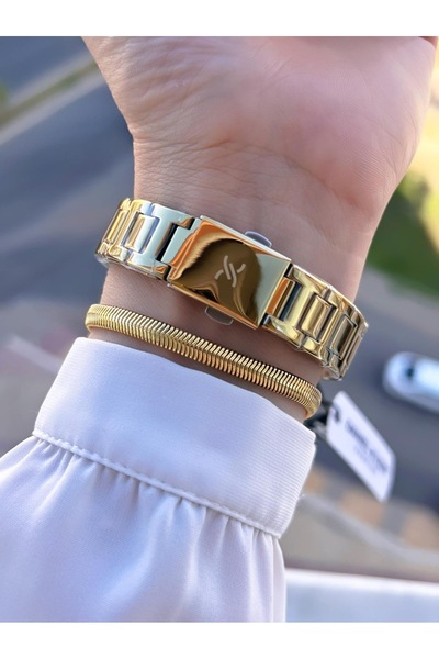 Daniel Klein Retro Minik Kasa DanielKlein Çelik Kordon 30 Mt Suya Dayanıklı Kadın Kol Saati+Bileklik BDK.1.13623