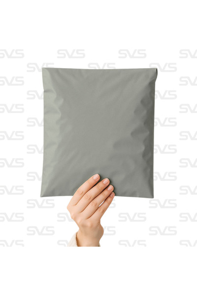 SVS ETİKET PLASTİK Cepsiz Renkli Kargo Poşeti - 25x30 Cm - Bej- 100 Adet