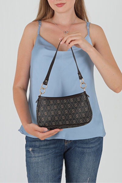 GUONN حقيبة بانّا مونوغرام باجيت وحقيبة كروس