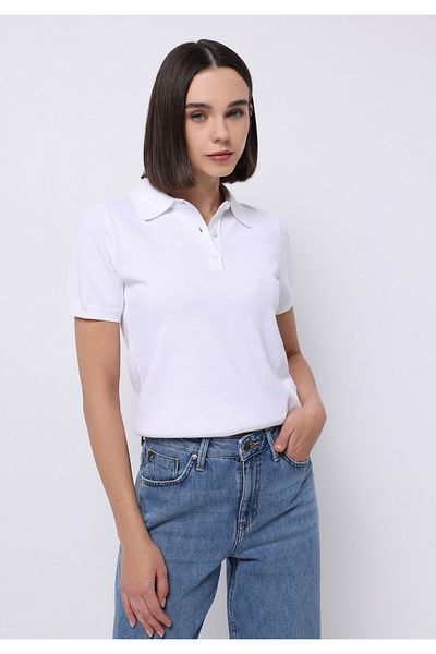 Colin's Regular Fit Women's White Sweater