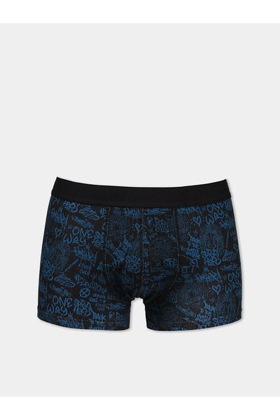Colin's Modern Fit Printed Men's Black Boxers