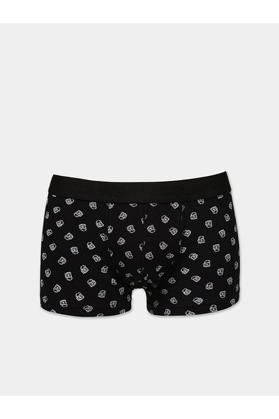 Colin's Modern Fit Printed Men's Black Boxers