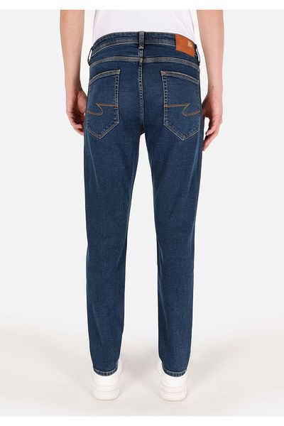 Colin's Regular Fit Men's Navy Blue Jean Trousers