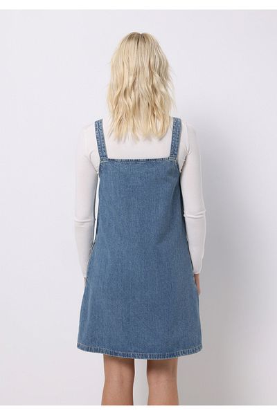 Colin's Regular Fit Straight Women's Blue Sleeveless Dress