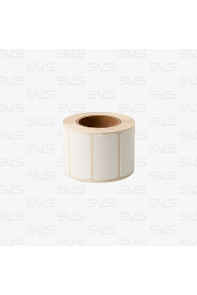 SVS ETİKET PLASTİK 20x40 Mm Thermal Barcode Label - 1000 Rolls, 1 Roll