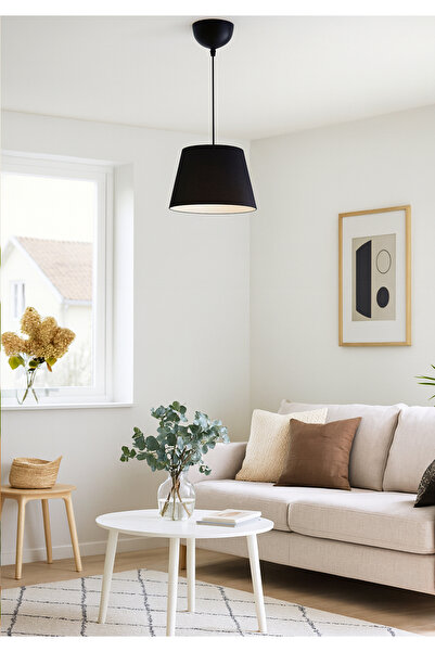 HOMİNG Sofia Siyah Kumaş 22' Lik Sarkıt Ayd-3226