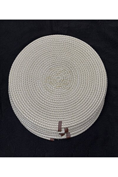 Muensu Set de 6 suporturi de masă american Servis Runner, din plasă, din paie...