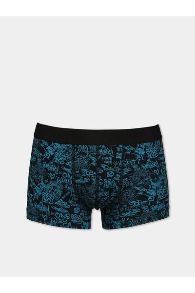 Colin's Modern Fit Printed Men's Black Boxers
